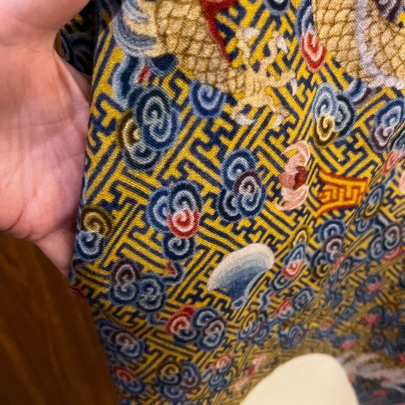 DRIES VAN NOTEN Runway oriental dragon colorblocked wool blend Skirt Size 40 - Picture 7 of 11